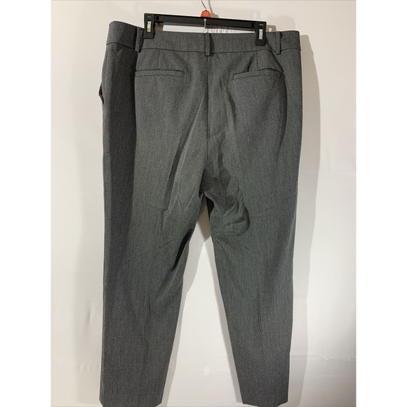 Loft Marisa Cropped Trouser Dress Pants Womens Size 14 Gray - Picture 4 of 7